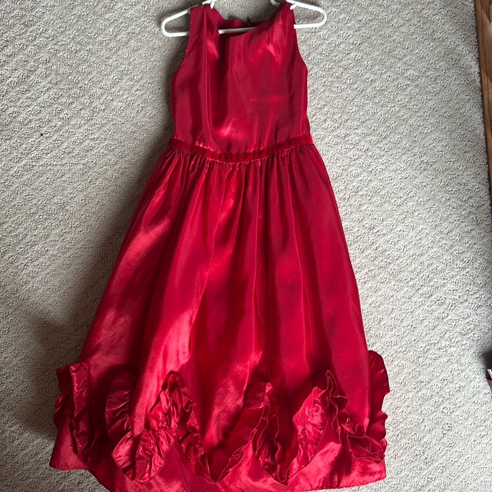Girl’s formal red dress